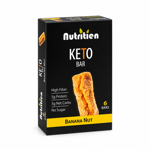 Nutritien Keto Bar Banana Nut box of six